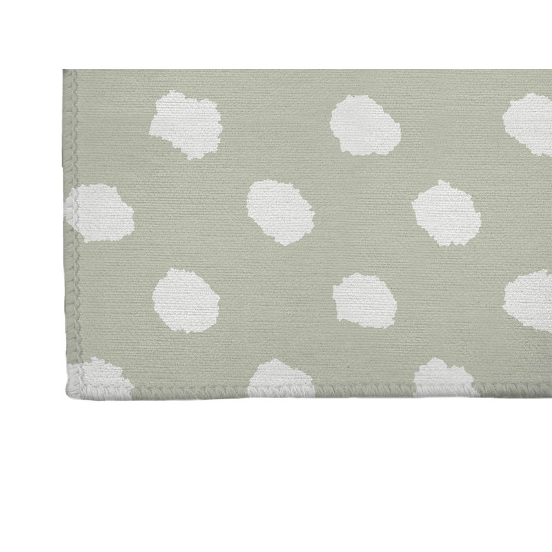 Grunge Dot Non-Slip Outdoor Rug, Runner 2'6" x 8'