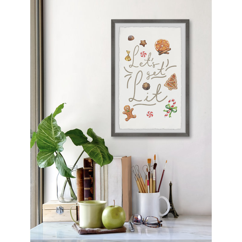 Get Lit - Single Picture Frame Print, 91cm H x 61cm W x 3.81cm D