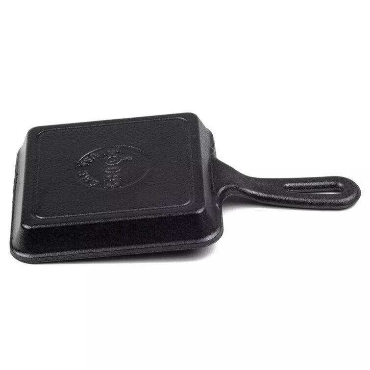 Lodge Logic Mini Square Skillet, L5WS3 Cast Iron Cooking 5 inch