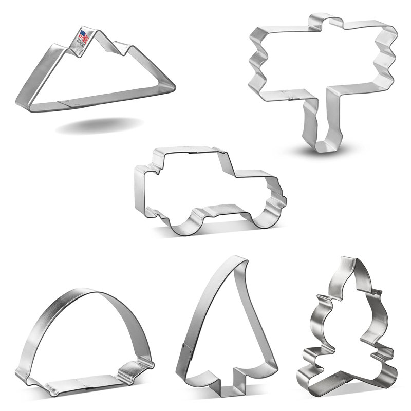 Ensemble d'emporte-pièces de camping 6 pièces Cookciutter.Com