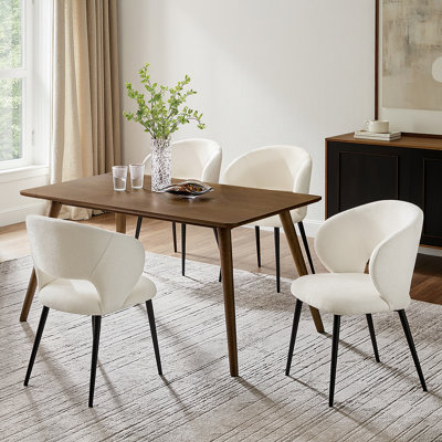 Angel Modern Dinning Chair With Metal Legs