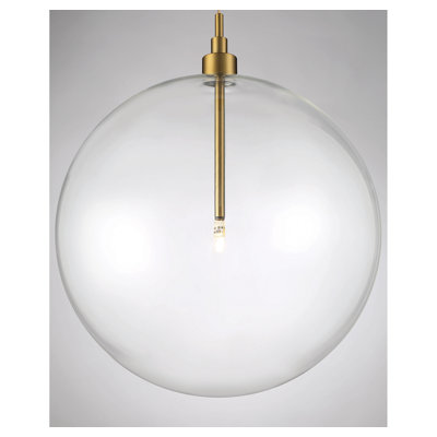 Jeanna Single Light Glass Dimmable Pendant