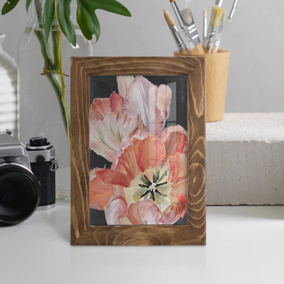 Pastel perroquet tulipe I - reproduction de cadre photo simple