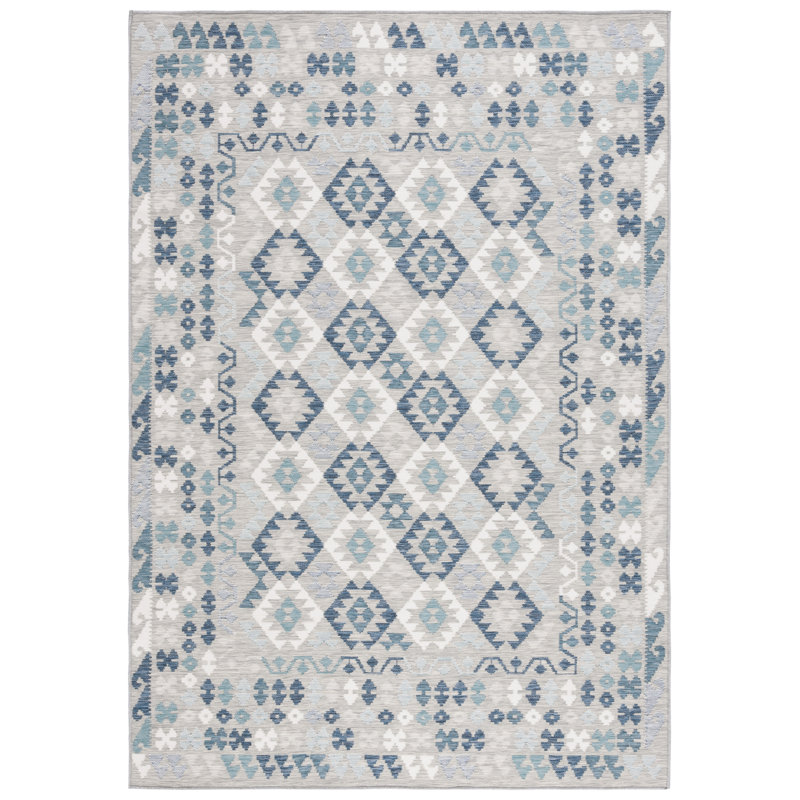 Karenina Sunrise Performance Geometric Indoor/Outdoor Area Rug, Rectangle 4' x 5'7"