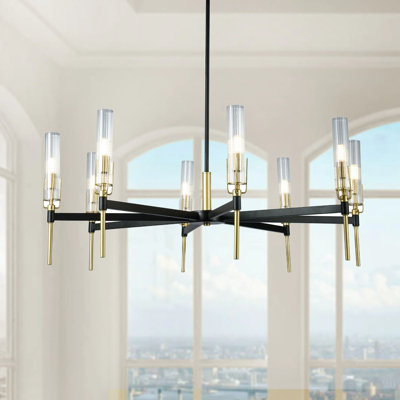 Marfil 8 - Light Dimmable Candle Chandelier