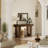 Farmhouse Console Table With Power Outlets And Sensor Light-121195117-121195116