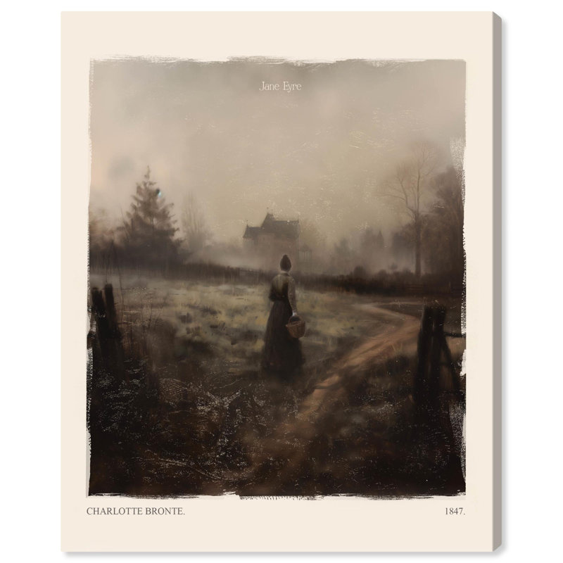 Toile Jane Eyre par Art Remedy, H 36 po x l 30 po, Toile tendue, Toile tendue