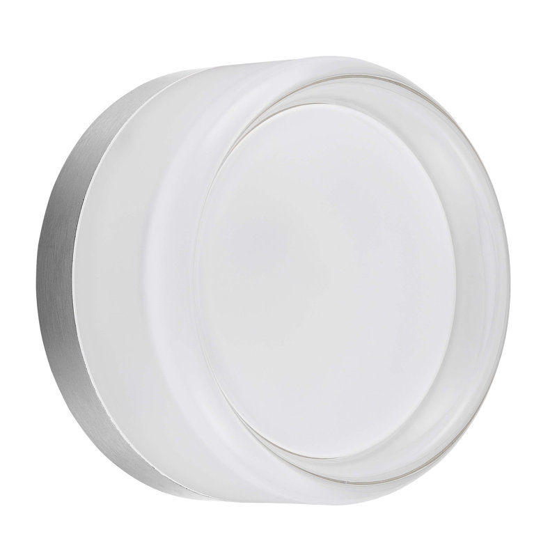 Applique murale Kaery - 15 W - Diffuseur cannelé en acrylique transparent et givré, Laiton vieilli