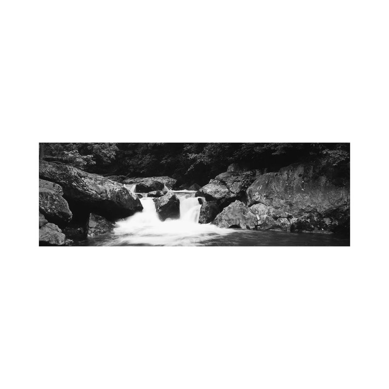 River In A Forest, Tallulah River, Coleman River Scenic Area, Chattahoochee-Oconee National Forest, Georgia, USA - Wrapped Canvas Panoramic Print