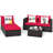 4 - Person Patio Conversation Set with Cushions-368006427
