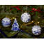 Spode Blue Italian Christmas Bauble Florals