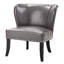 Fauteuil d'appoint en similicuir sans accoudoirs Alfredia-602785319