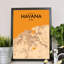 Havana City Map - No Frame Print-754210172