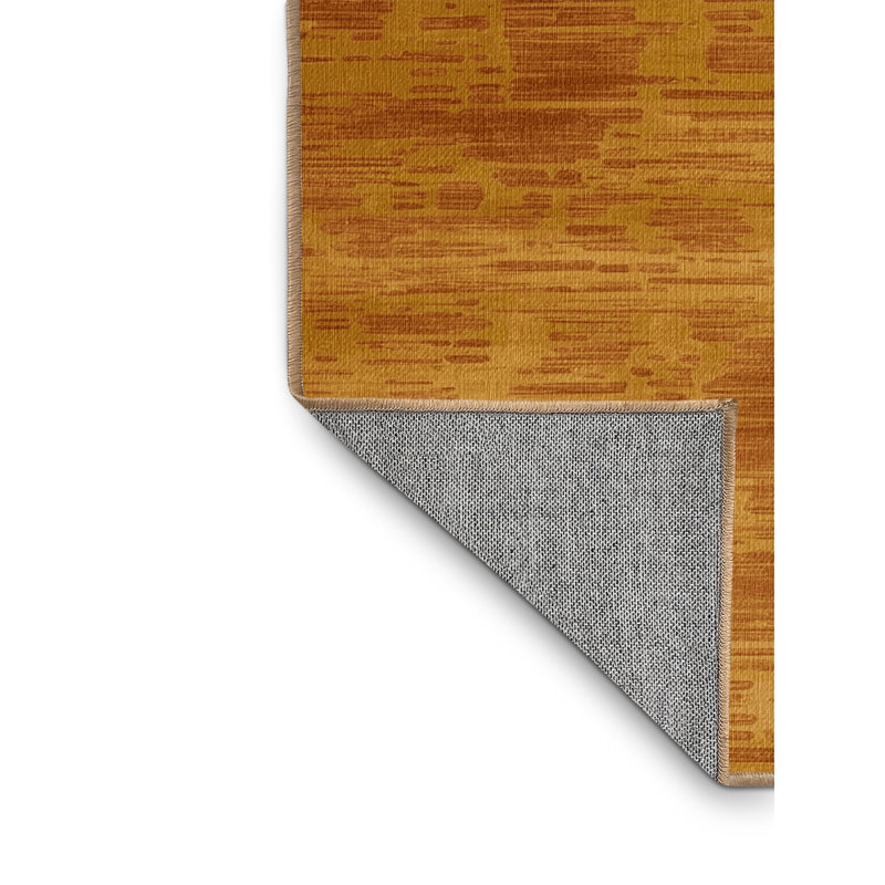 Tapis abstrait lavable à la machine, Rond 3 pi