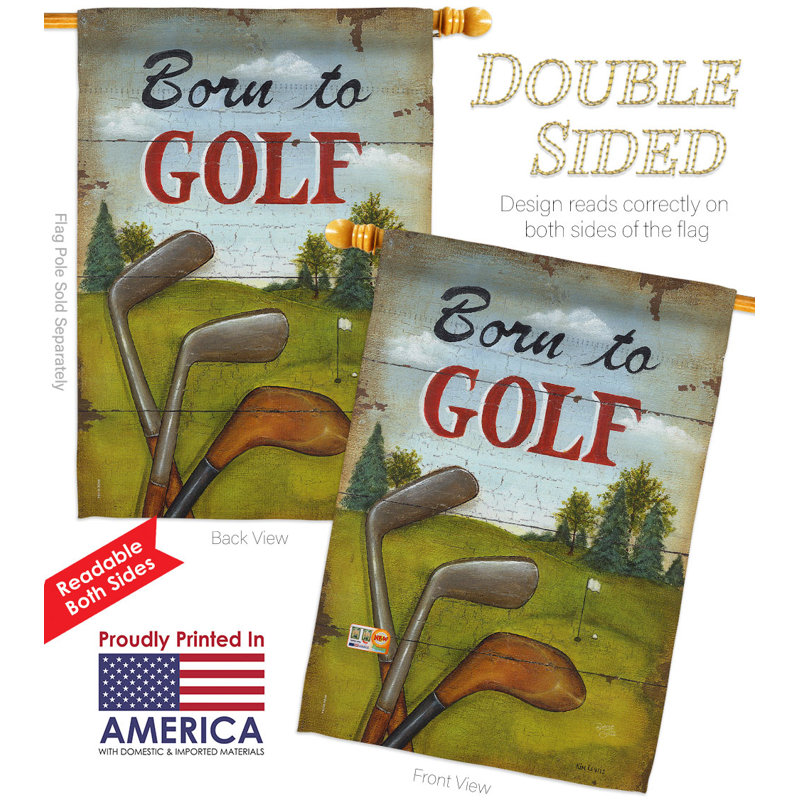 Double Sided 40'' H x 28'' W Polyester House Flag
