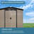 6 ft. W x 4 ft. D Outdoor Storage Shed, Metal Sheds Tool Shed with Lockable Sliding Doors