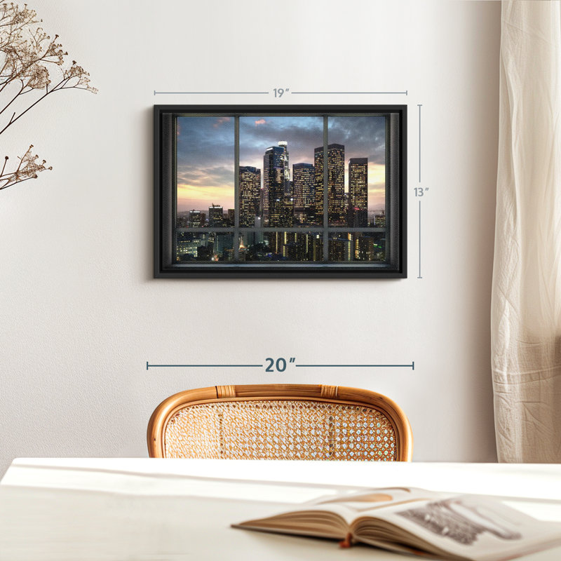 «Evening In LA Wall Art Wall Art», H 13 po x l 19 po