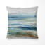 Coussin bleu et vert plage de paysage côtier - Coussin décoratif de plage-135799823