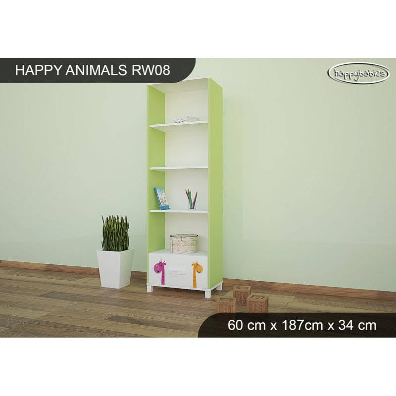 187cm H X 60cm W Cube Unit Kids Bookcase, Green