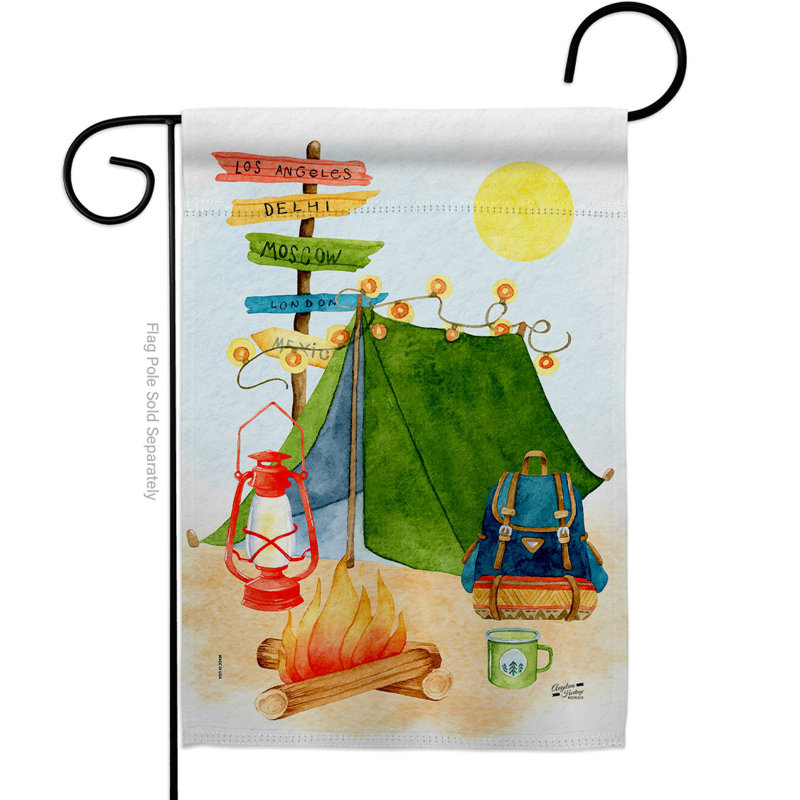 Drapeau de jardin à 2 côtés en polyester 18,5 po x 13 po