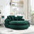 Oversized Oval Upholstered Bean Bag Sofa-1029485821