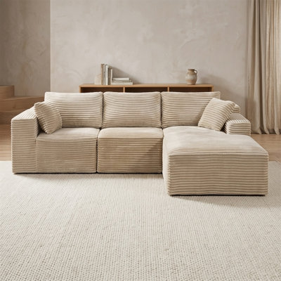 Canapé modulaire 103,9 po avec méridienne en L