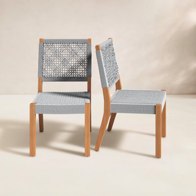 Seras Teak Patio Side Chair