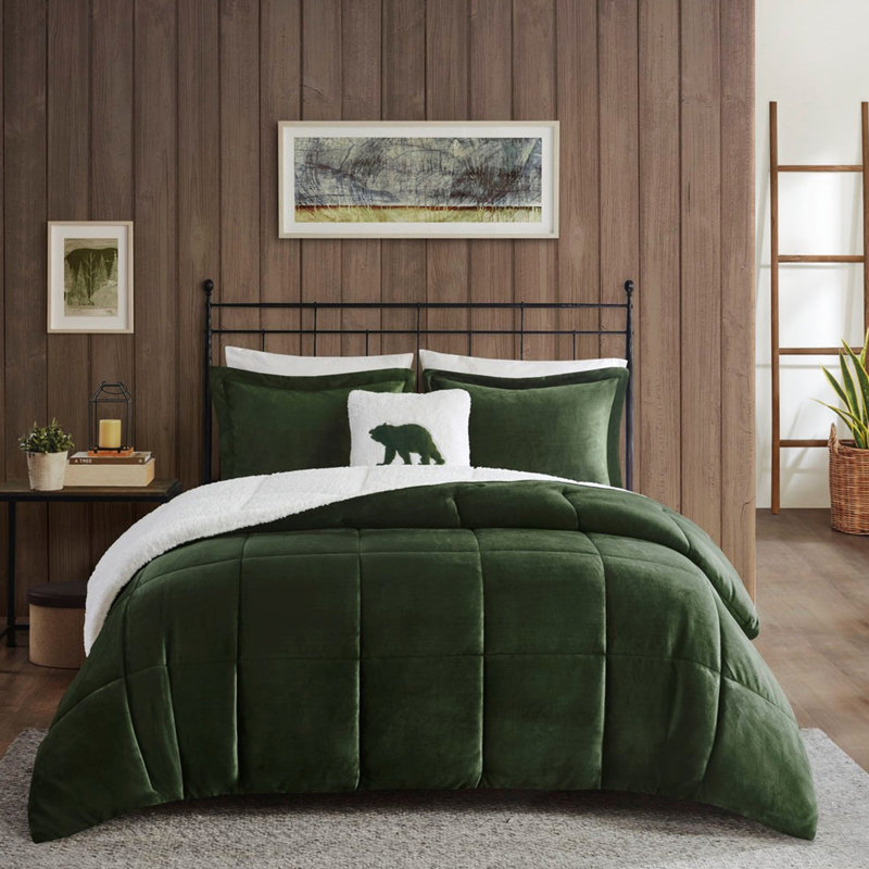 Très grand édredon très grand de couleur l 102 po x L 86 po lavable à la machine, 2 taies décoratives et 1 oreiller décoratif + inclus