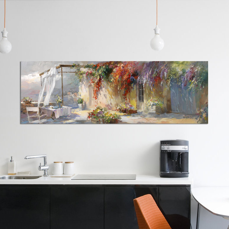 « gardino i », reproduction sur toile, H 16 po x l 48 po x P 1,5 po, Toile tendue