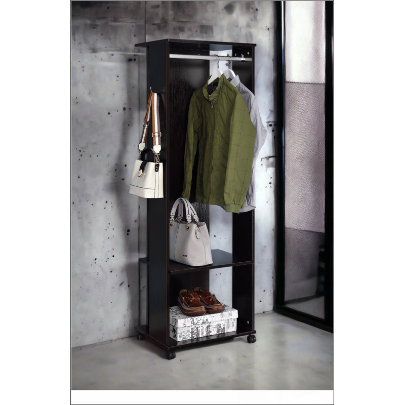 Kolen Espresso Finish Hall Tree Simple design, multi-functional use, classic and durable