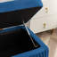 Banc de rangement rembourré en velours Miajah-251652346