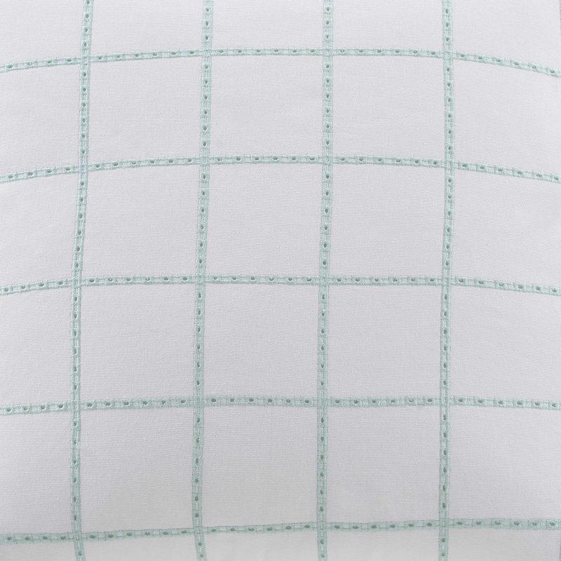 Southern Tide Eyelet Square Green Decorative Pillow