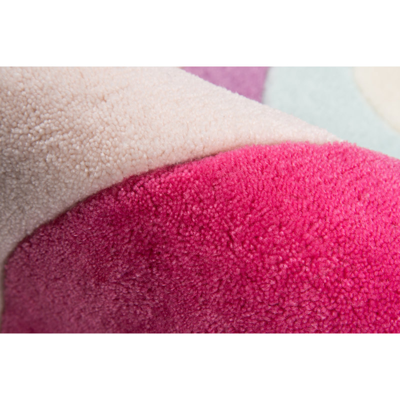 Tapis rose touffeté à la main Cecelia, Rectangle 2 pi x 3 pi