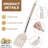 15 Pcs Silicone Cooking Utensil Set,stainless Steel Kitchen Utensils Set,non-stick Heat Resistant,khaki