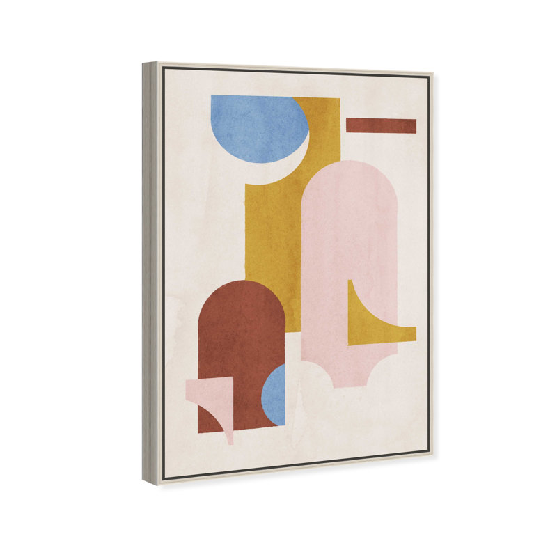 Modern Puzzle Canvas Abstract Print by Oliver Gal, Black Frame, 10 x 15, Silver Frame, 25"H x 17"W