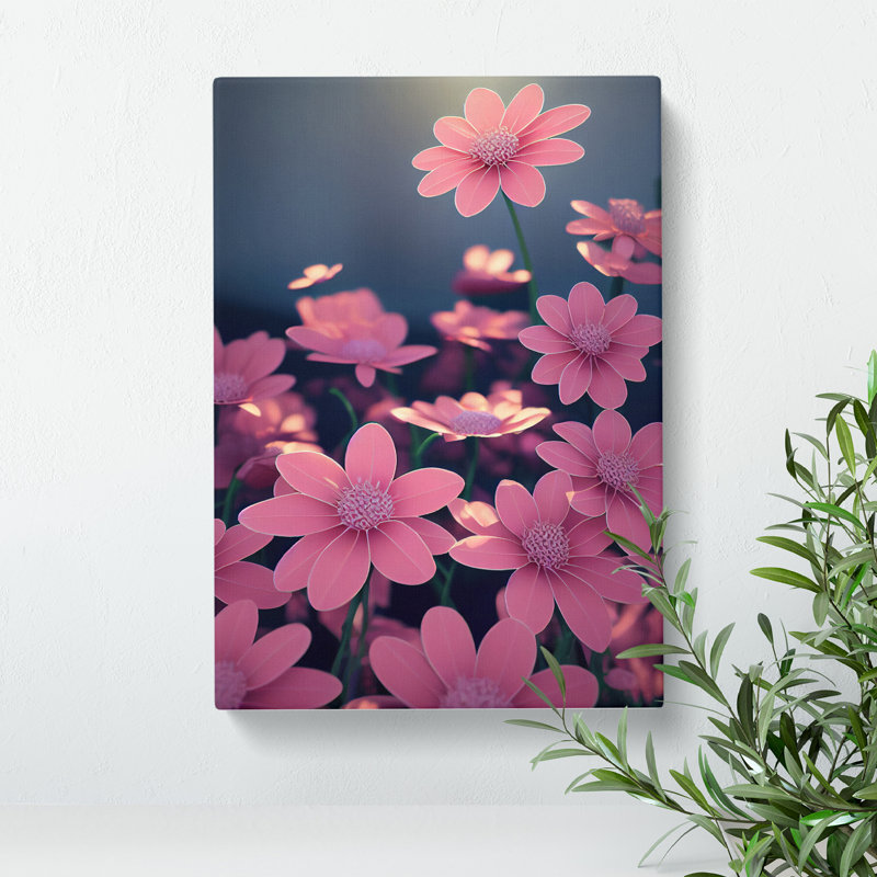The Terrific Flowers - Wrapped Canvas, 50cm H x 35cm W x 3cm D