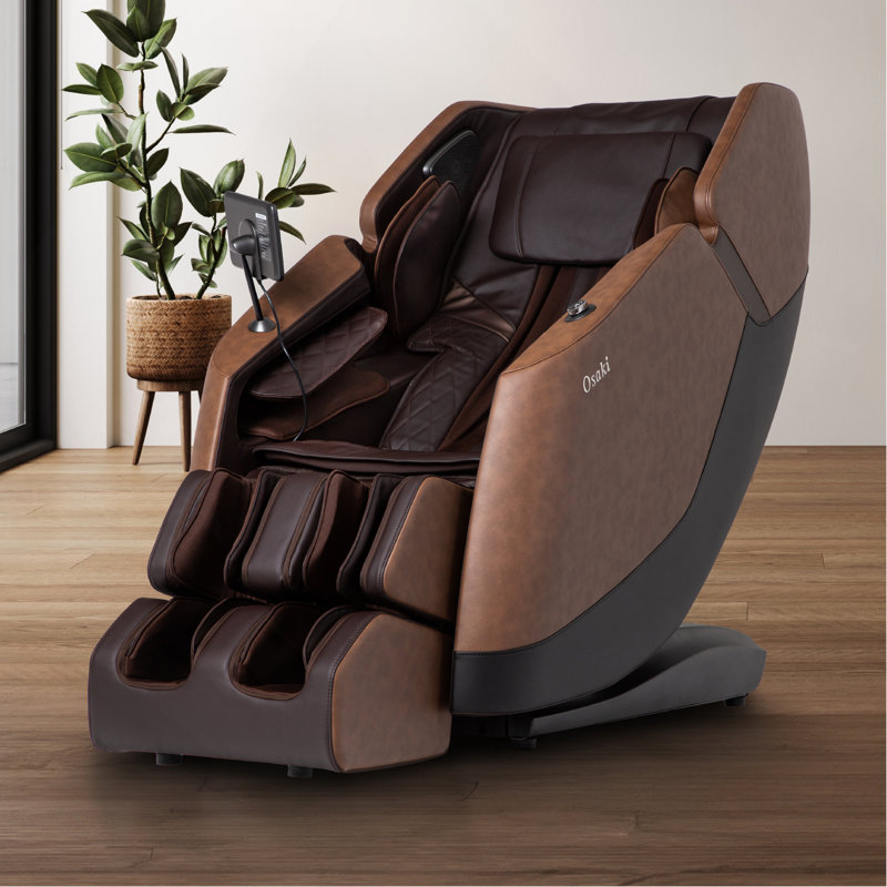 Fauteuil de massage avancé à gravité zéro avec fonctions innovantes pour une détente ultime, Brun