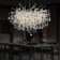 Akari Tree Branch Teardrop Chandelier Lighting, D24", Silver
