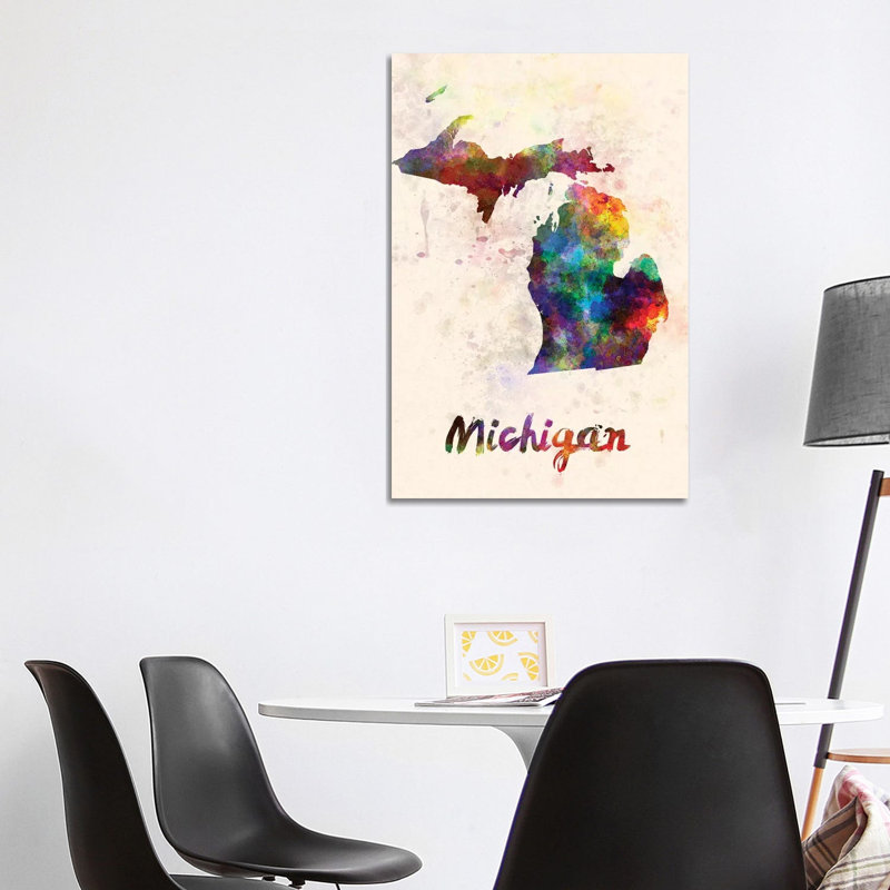 «Michigan» par Paul Rommer, impression sur toile tendue, H 40 po x l 26 po x P 1,5 po