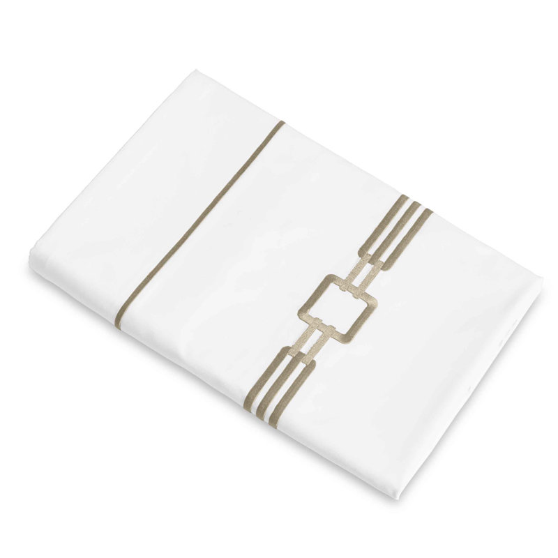 Retro Flat Sheet, King Flat Sheet, Taupe