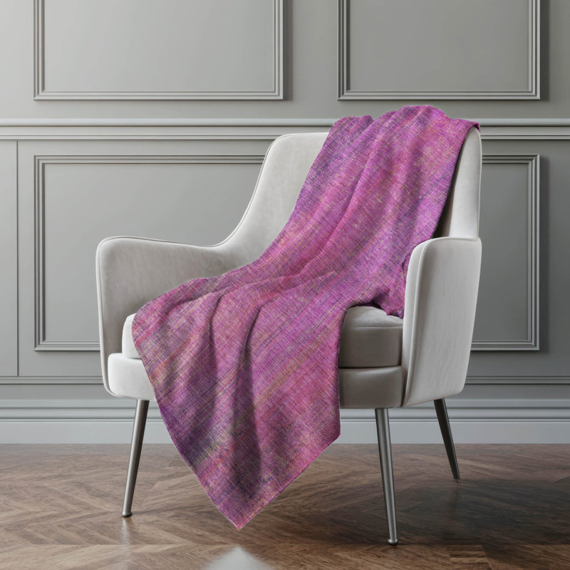 Jeté en sherpa Addison, Lilas
