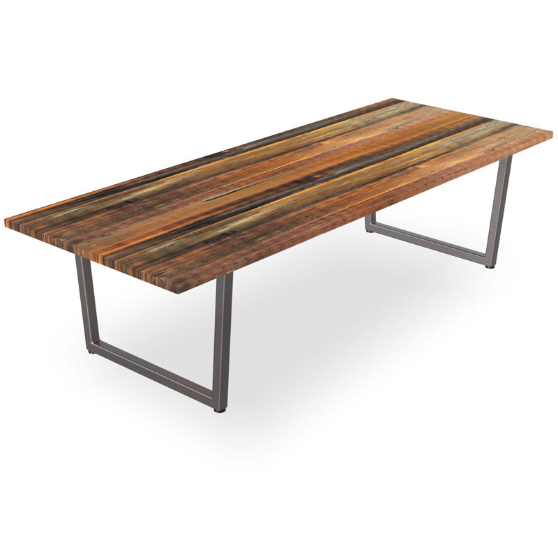 Table rectangulaire en bois massif Clifton, Huile, H 30 po x L 108 po x l 42po