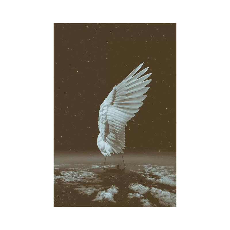 Sail Away Angel Wing by Soaring Anchor Designs - Wrapped Canvas Gallery-Wrapped Canvas Giclée, 30.48cm H x 20.32cm W