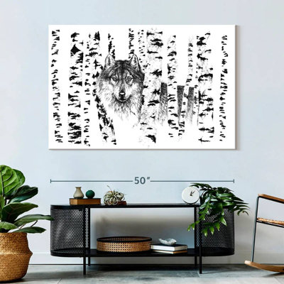 Harnek Birch Tree Forest Wolf