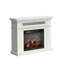 Manteau de cheminée mural duraflame® avec chauffage infrarouge et télécommande, blanc brillant-115421215