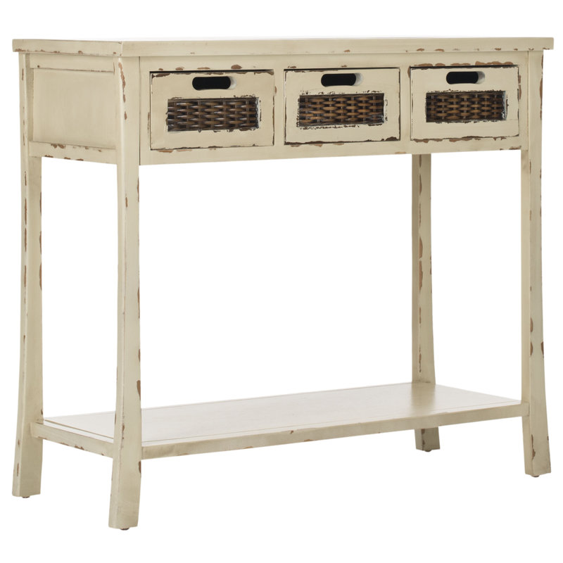 34'' Console Table, Vintage Cream