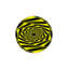 Tapis jaune lavable à motif géométrique infini-1313539722