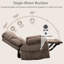 Fauteuil inclinable très large et moderne en velours côtelé avec massage inclinable et chauffant