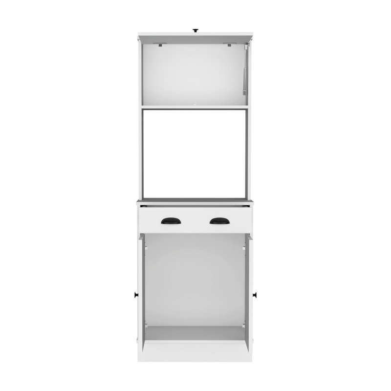 2 garde-manger blancs - Gardez vos articles essentiels organisés et accessibles avec un tiroir spacieux