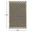 Tapis gris anthracite / beige en laine tissé à plat à la main Azle-251553139